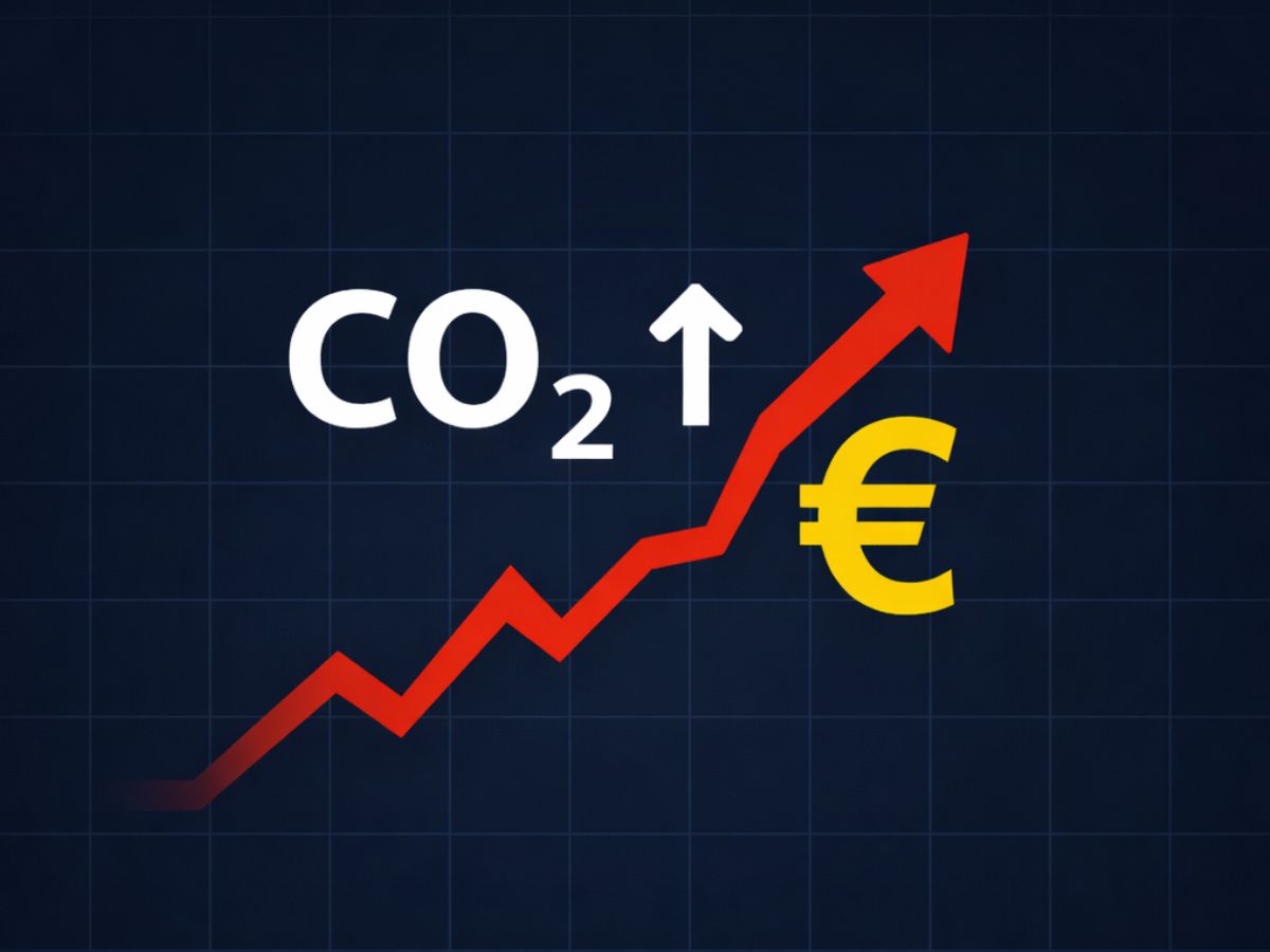 Illustratie van stijgende CO2-kosten door veranderende milieuregelgeving en ETS2